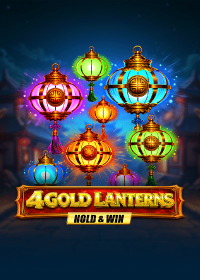 4 Gold Lanterns Hold & Win